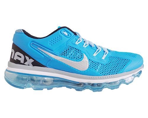 Tênis Nike Air Max 2013 Azul Bebê e Prata